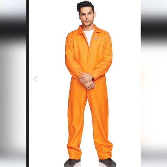 State Penitentiary Inmate Halloween Costume Men's Size XXL - Picture 1 of 10